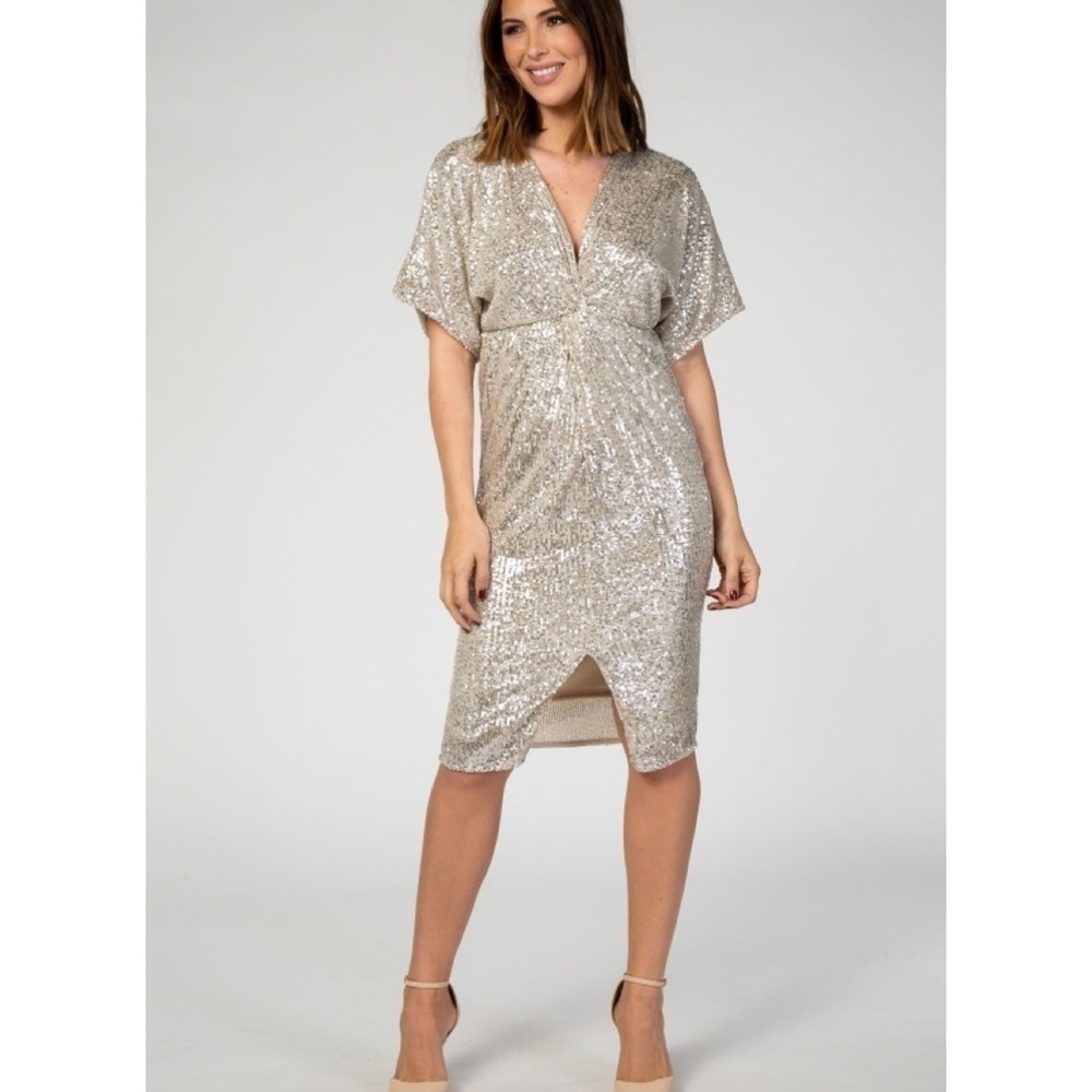 PinkBlush sequin midi dress nwot